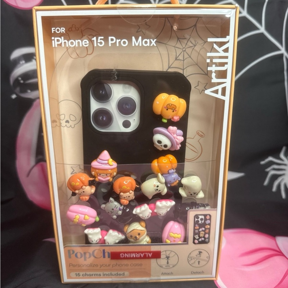 Artikl Halloween iPhone 15 Pro Max Case with charms